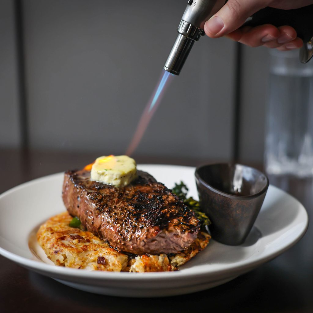NY Strip Steak with butter